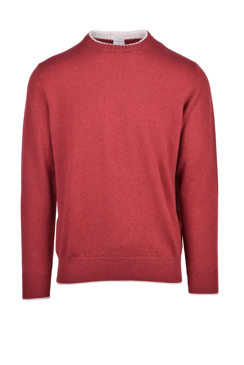 Eleventy Crew Neck Pullover - Red