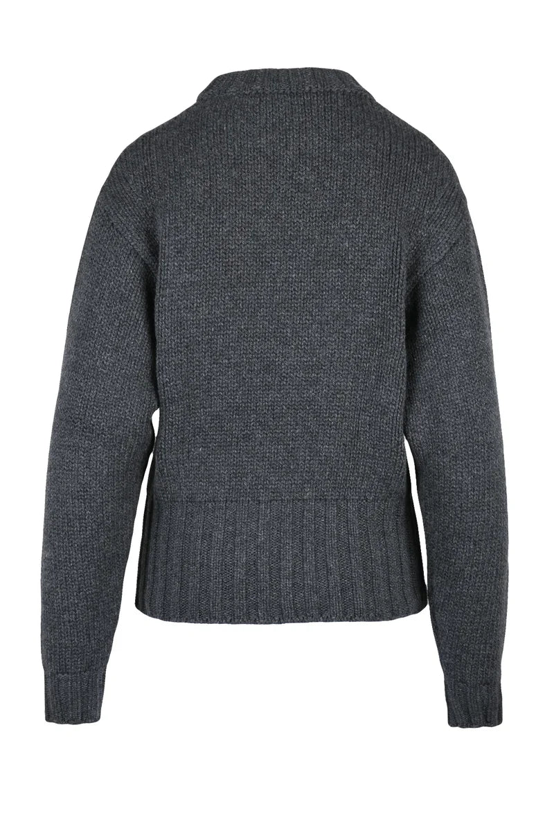 Alexander McQueen Crew Neck Sweater - Grey