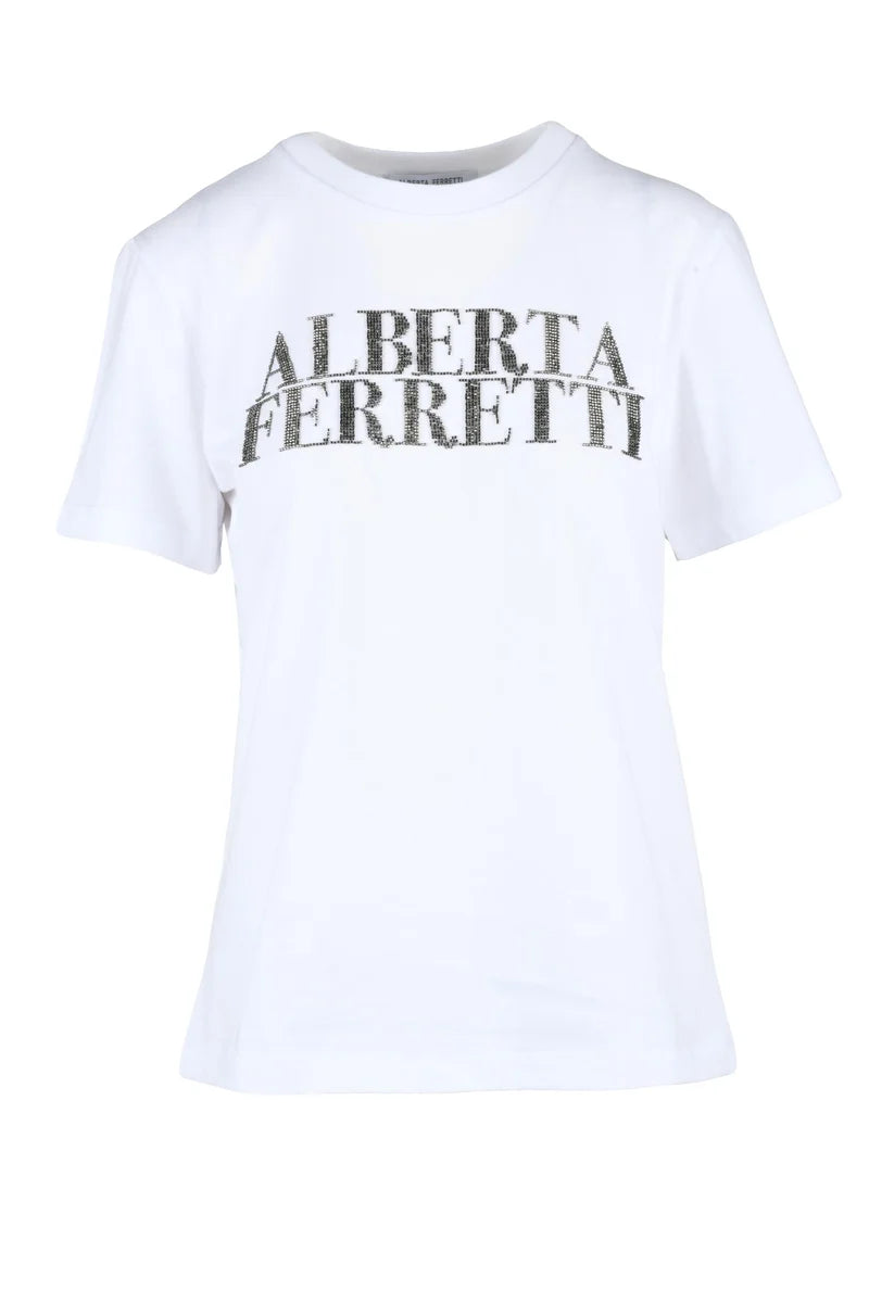 Alberta Ferretti T-shirt Cotone - Bianco