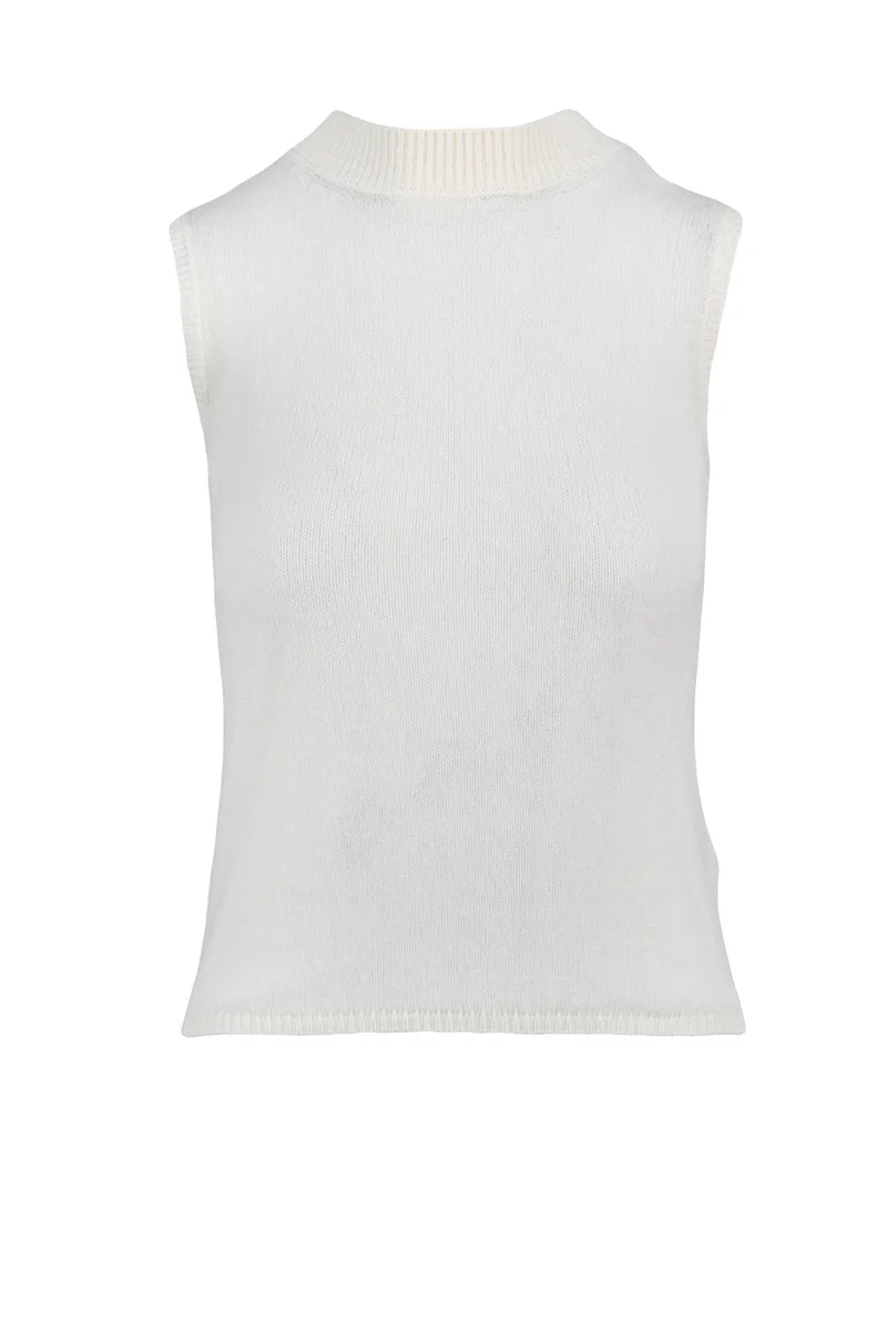 Eleventy Cashmere Vest - White