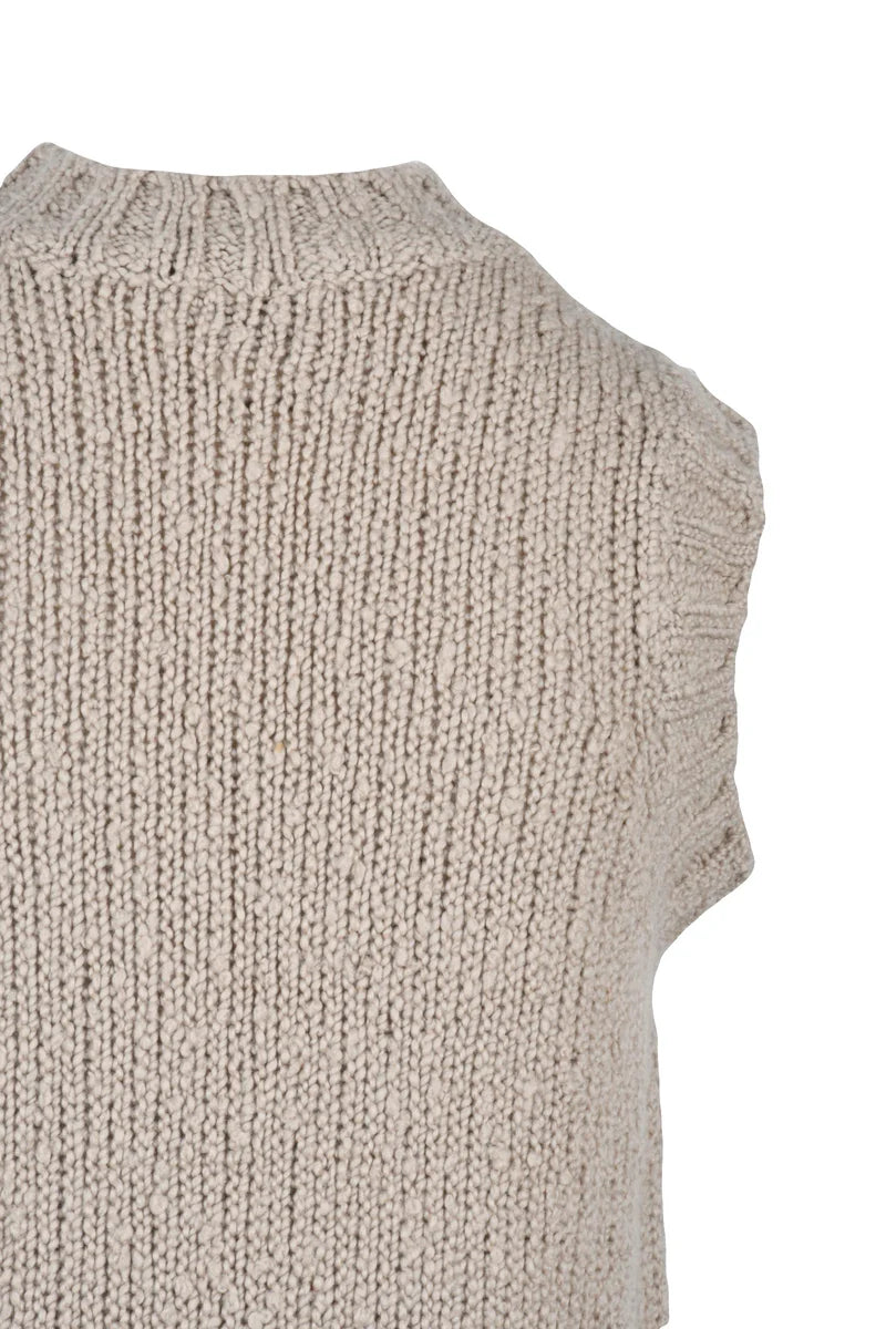 Eleventy Abito Smanicato Bouclé - Beige