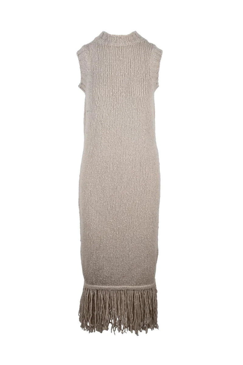 Eleventy Abito Smanicato Bouclé - Beige