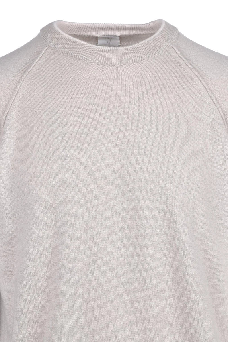 Eleventy Pullover Girocollo Cashmere - Beige
