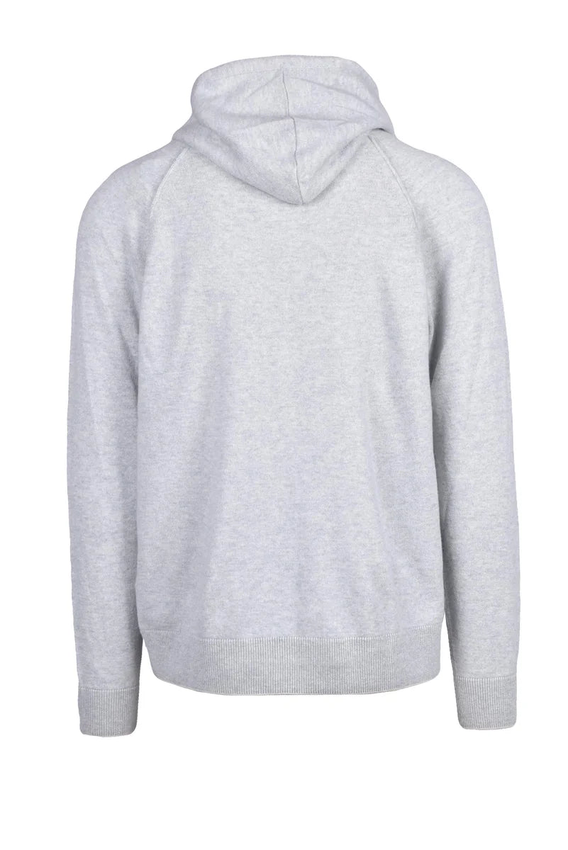 Eleventy Felpa Zip Cashmere - Grigio