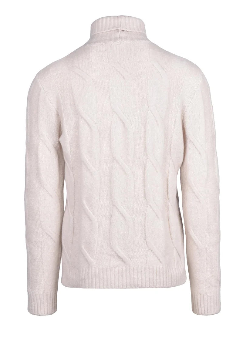 Eleventy Maglia Girocollo Cashmere Seta - Bianco