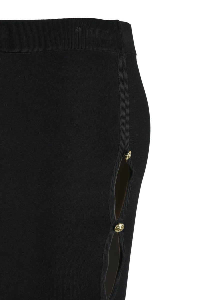 Versace Jeans Couture Midi Knit Skirt - Black