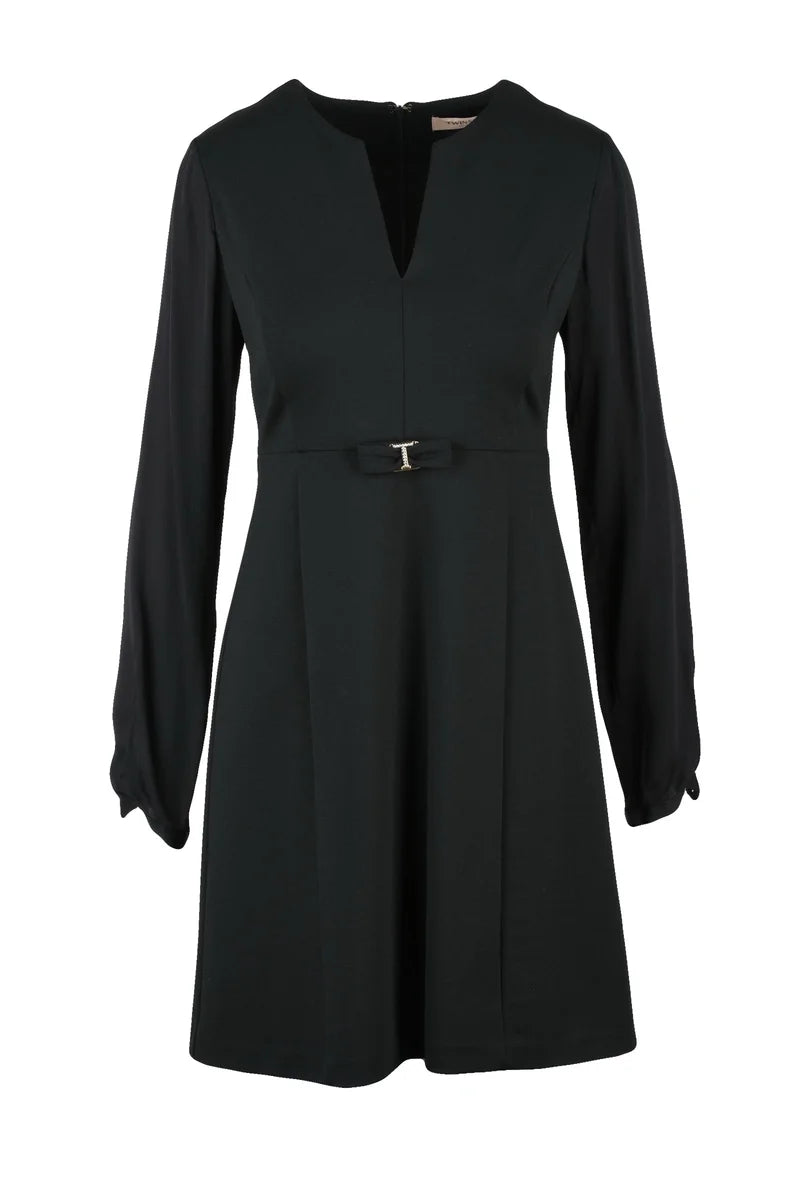 Twinset Abito Svasato - Nero