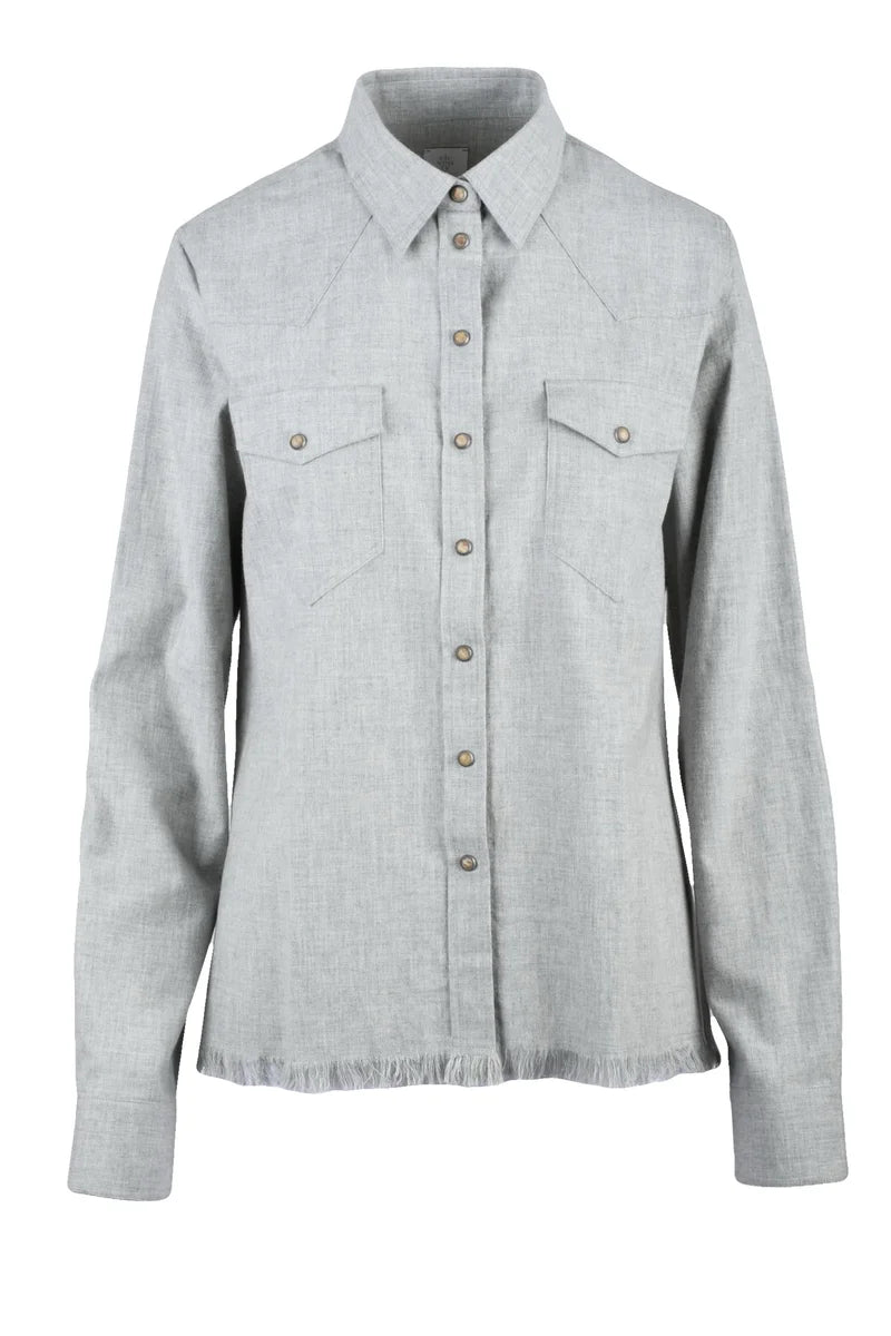 Eleventy Camicia in Cotone - Grigio