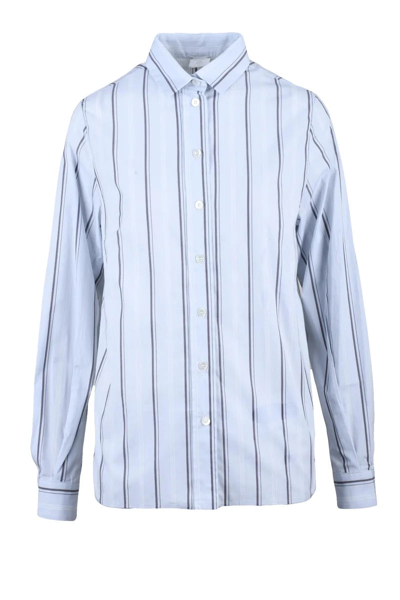 Eleventy Sky Blue/White Shirt - Sky Blue/White