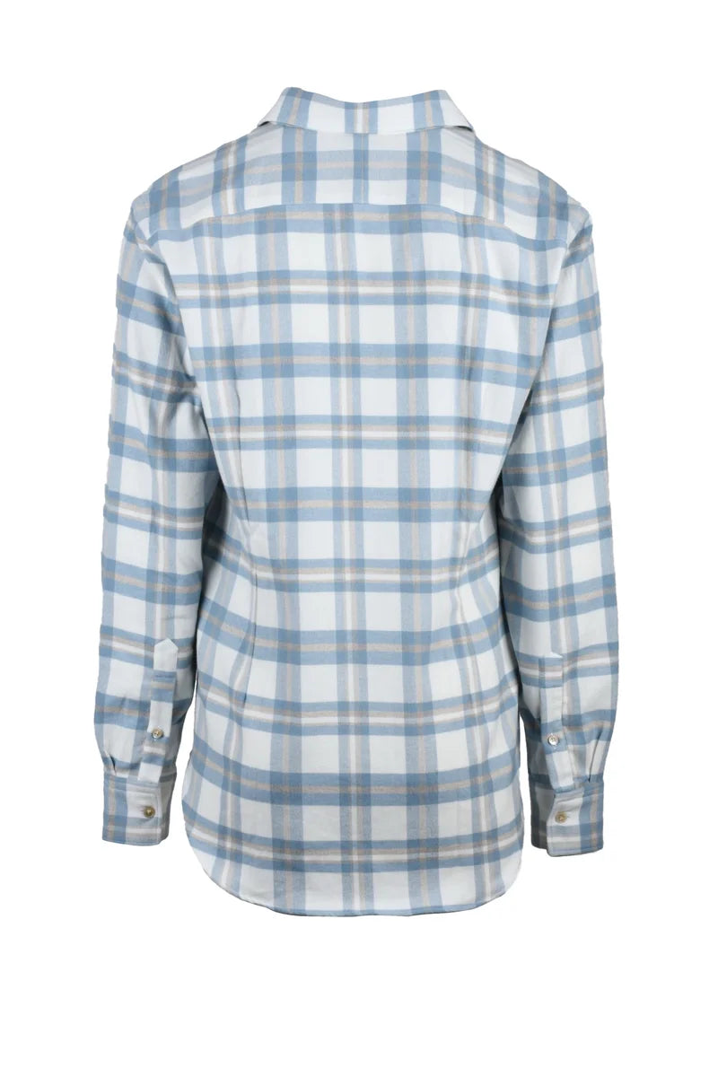 Eleventy Camicia Cotone Righe - Bianco/Celeste