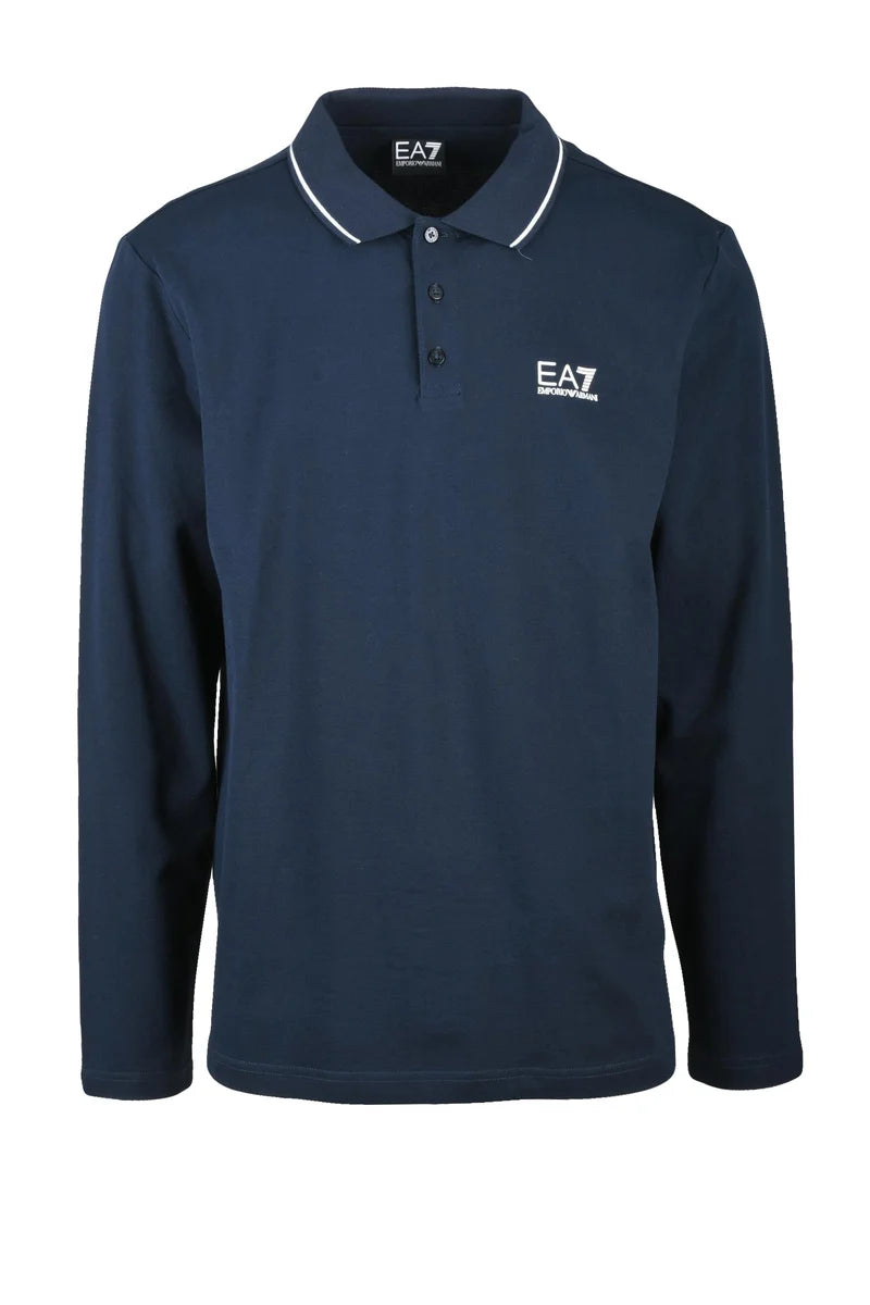 EA7 Emporio Armani Polo Cotone Stretch - Blu