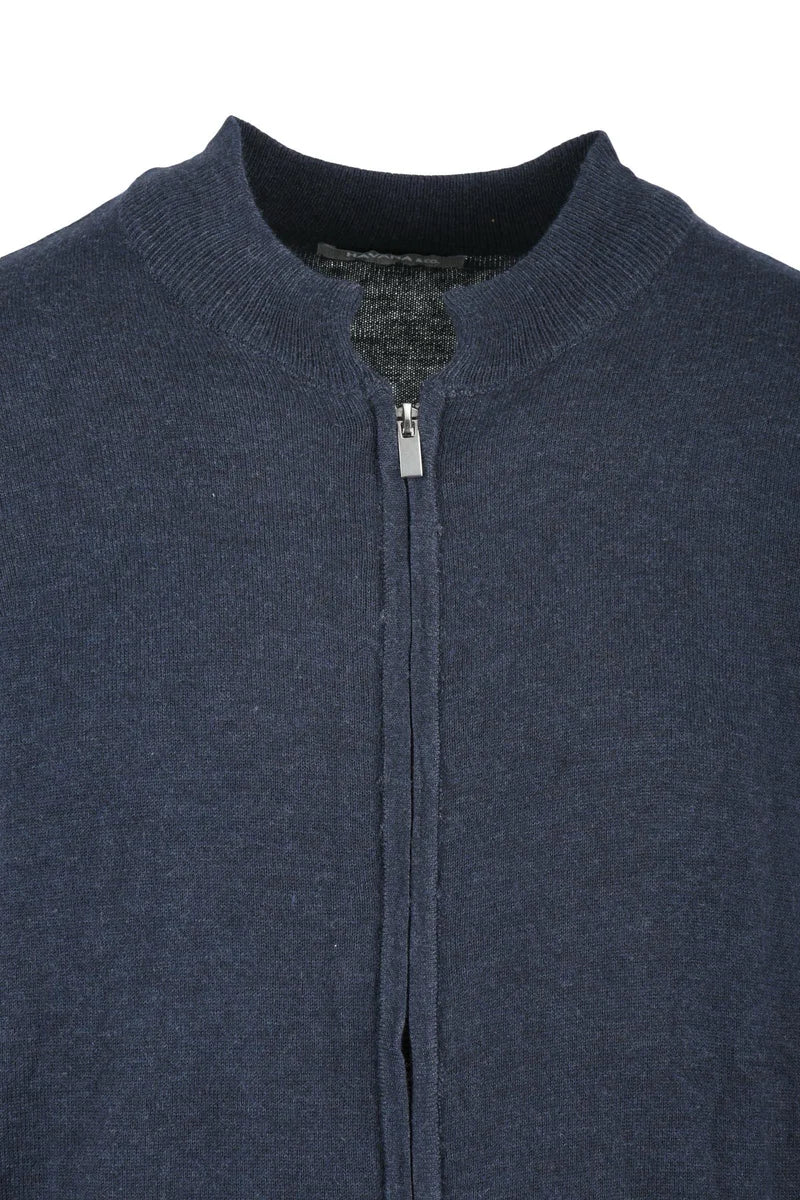 Havana & Co Cardigan con Zip - Blu