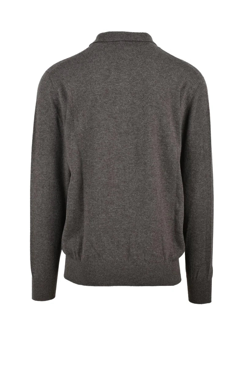 Hawico Polo in Maglia Cashmere Azzurro
