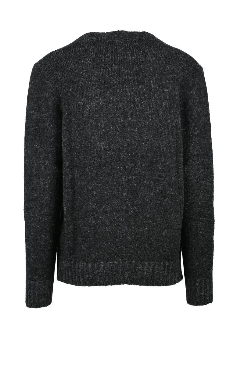 Become Cardigan Bottoni Nero/Grigio