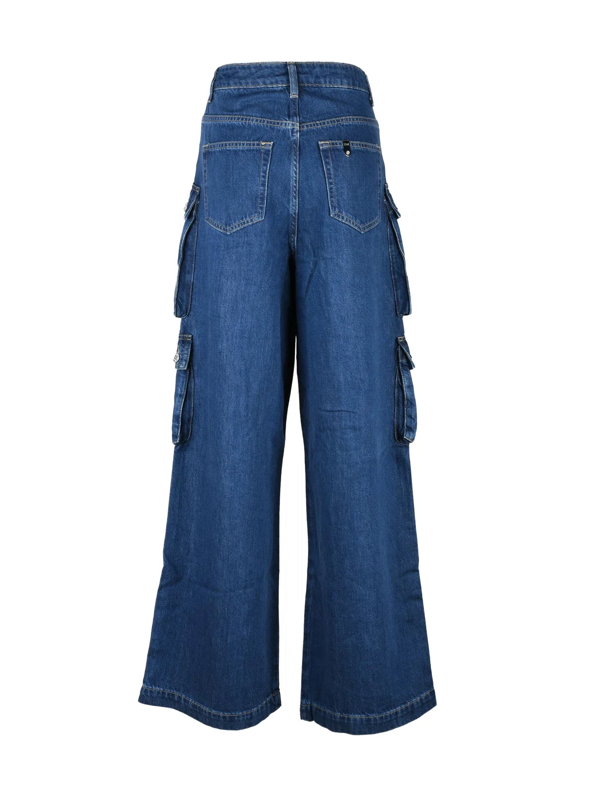 Liu Jo Jeans Cargo Gamba Palazzo - Blu