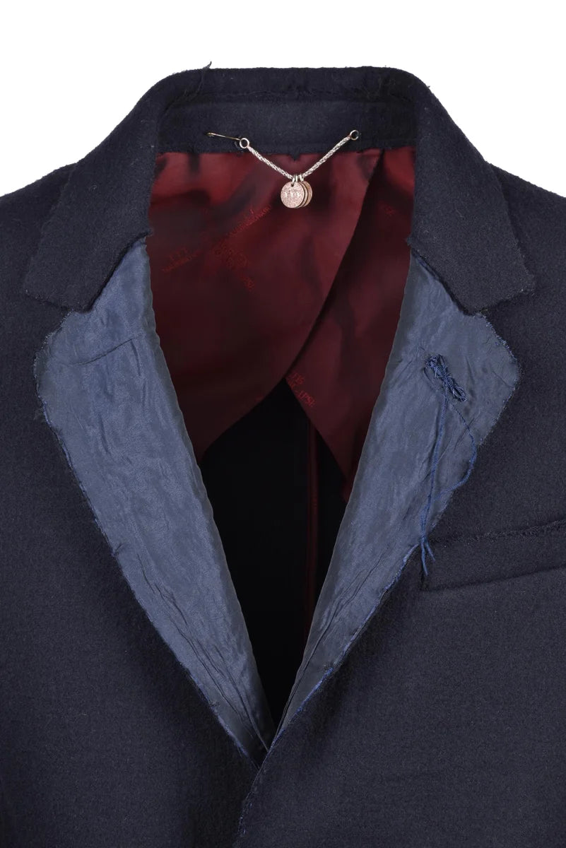 Maurizio Miri Cappotto Lana - Blu Notte