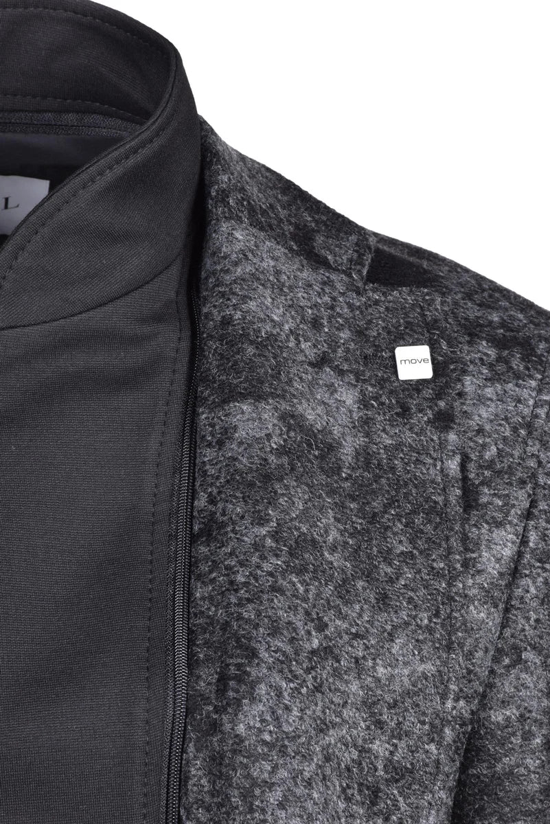 Digel Move Giacca Nero/Grigio Acrilico Lana Poliestere