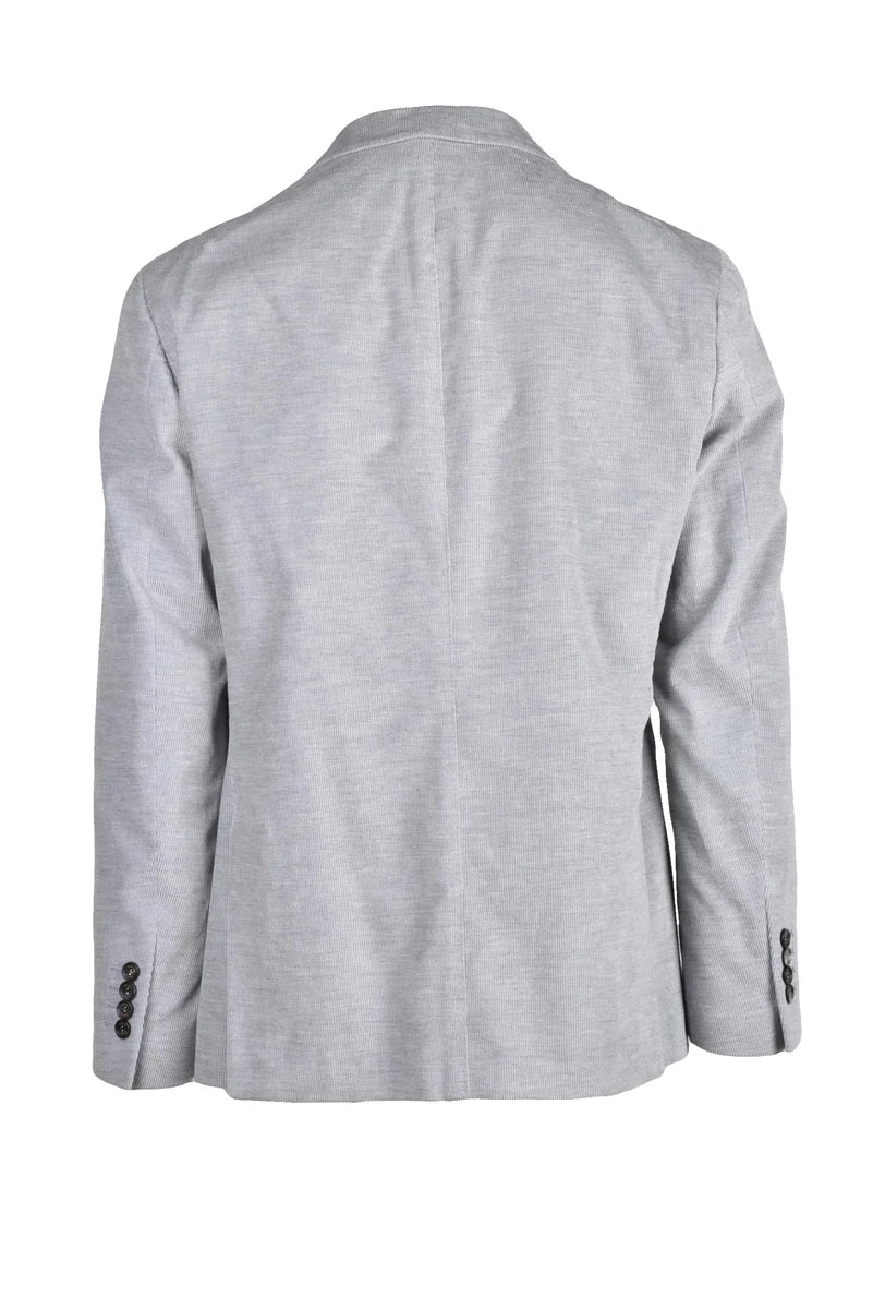 Eleventy Giacca Velluto Cotone - Grigio Chiaro