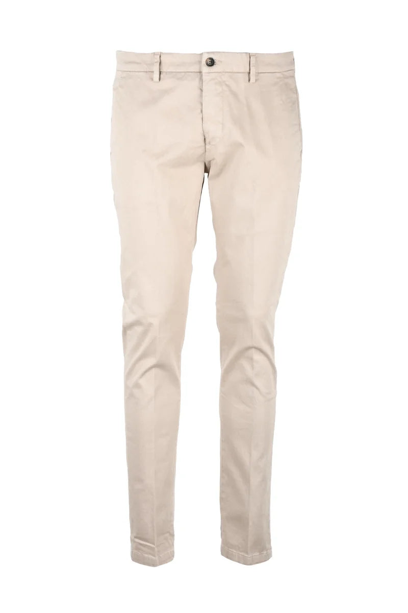 Yan Simmon Stretch Cotton Trousers - Sage Green
