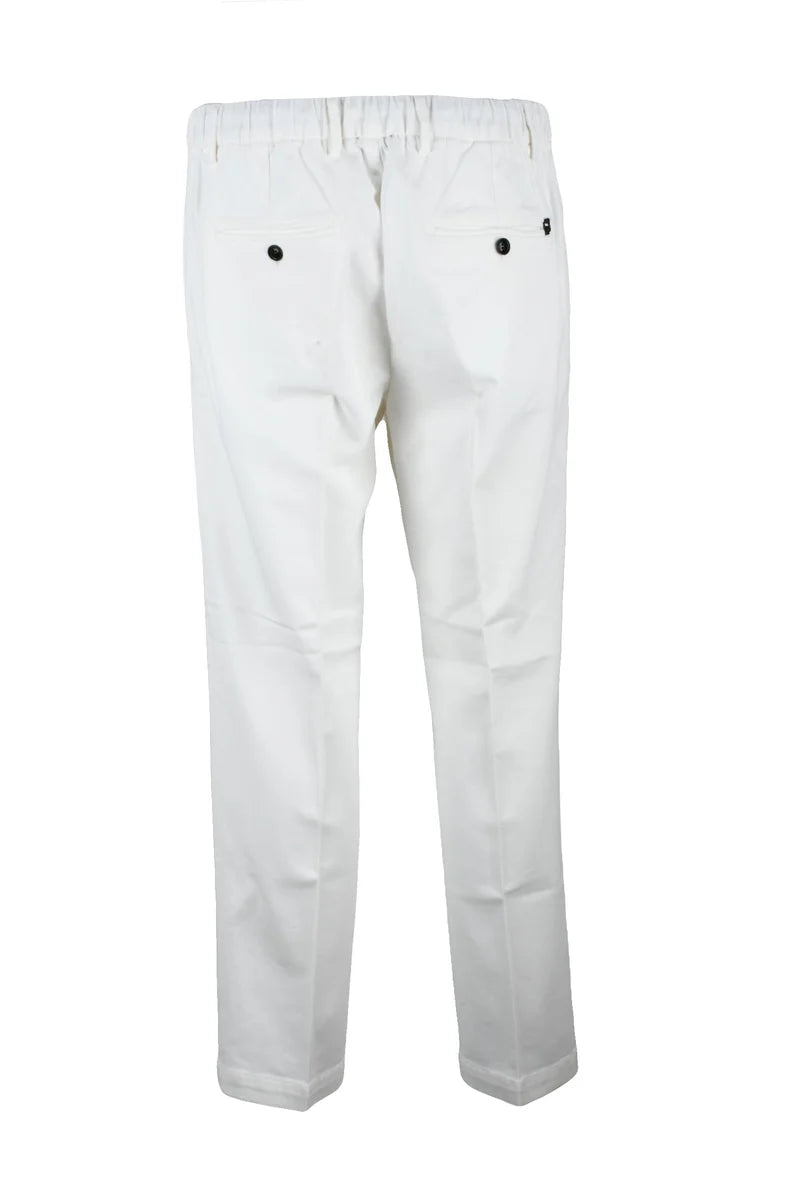 Liu •jo Pantalone Lyocell Cotone Stretch - Bianco