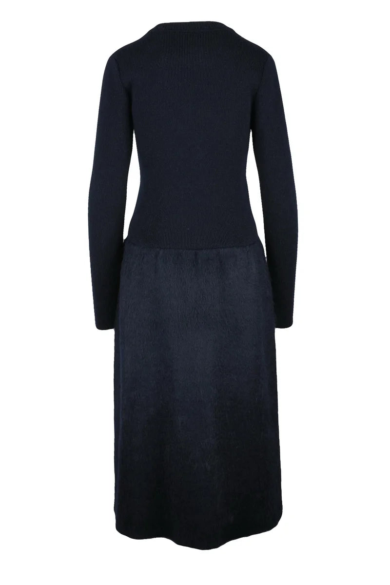 Fabiana Filippi Abito Lungo in Maglia - Nero