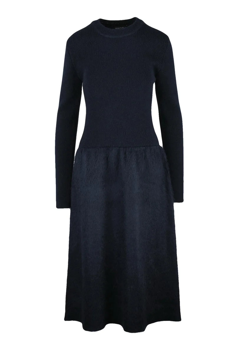 Fabiana Filippi Abito Lungo in Maglia - Nero