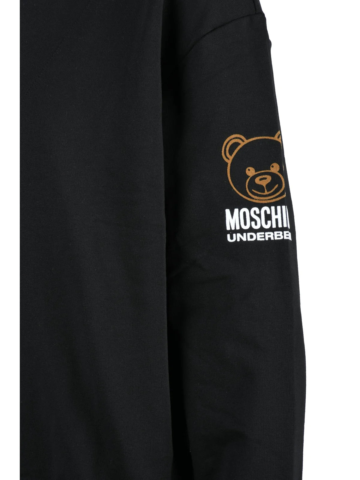 Moschino Underwear Felpa Zip Cotone ed Elastan Nero