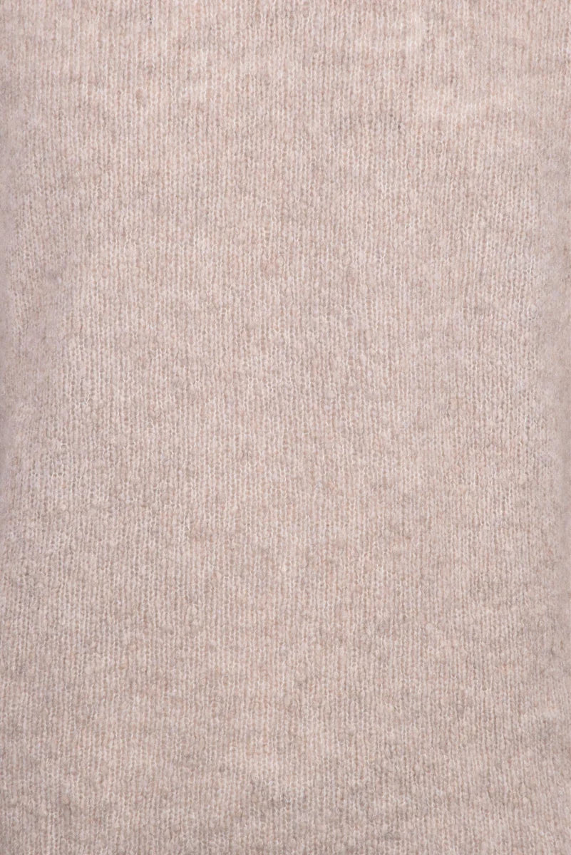 Fama Pullover Girocollo Lana e Cashmere - Beige