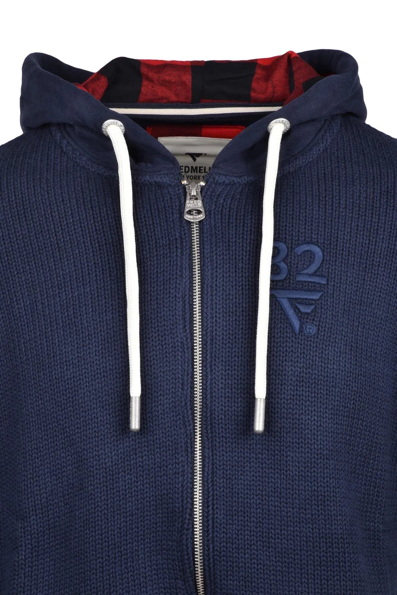 Fred Mello Felpa con Zip - Blu