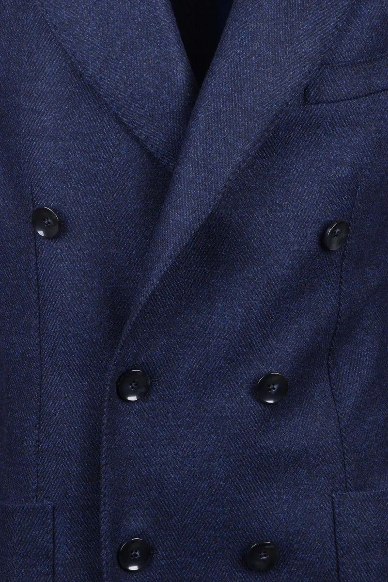 Kb Napoli Cappotto Doppiopetto Lana/Elastan - Colori