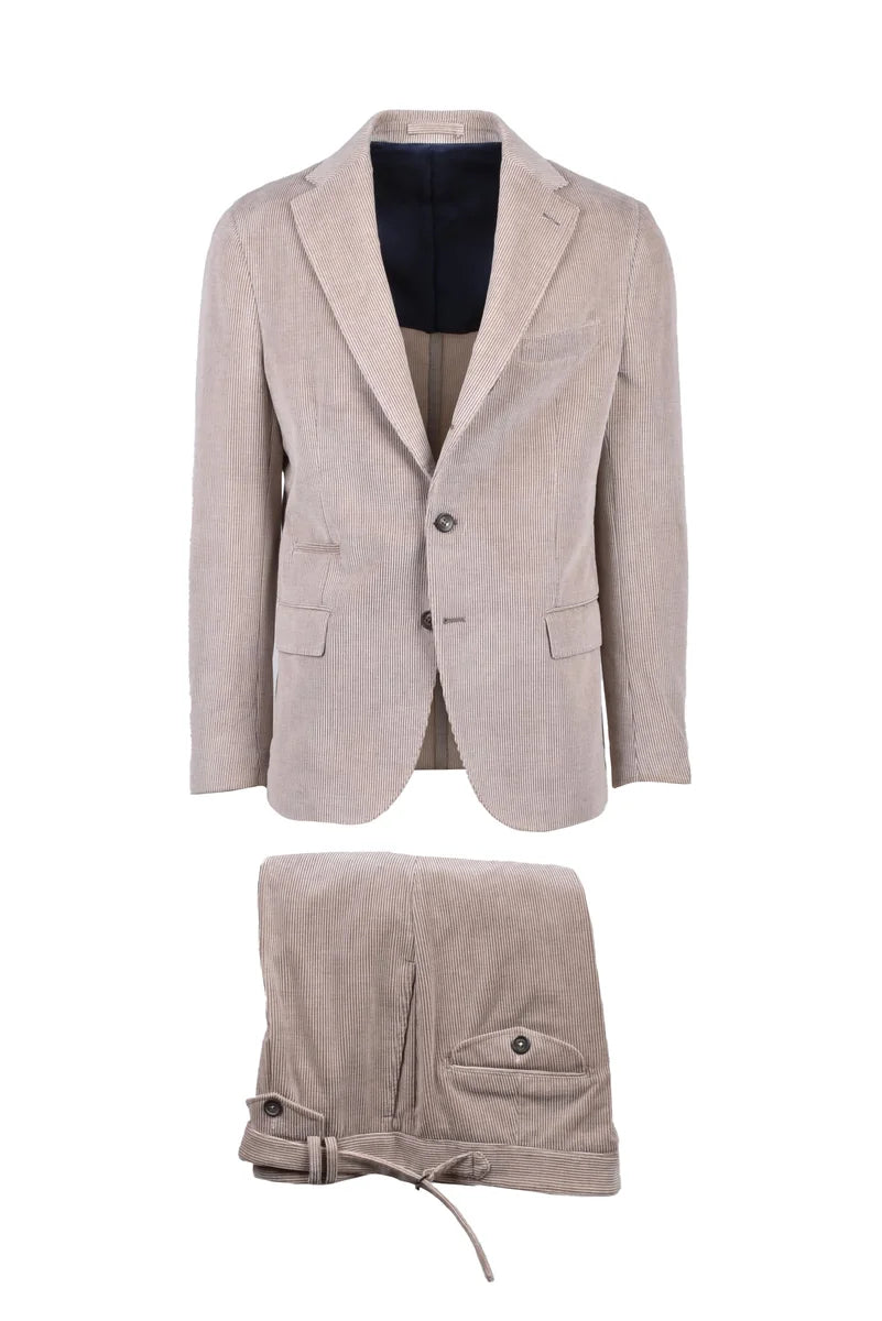 Eleventy Velvet Suit - Grey