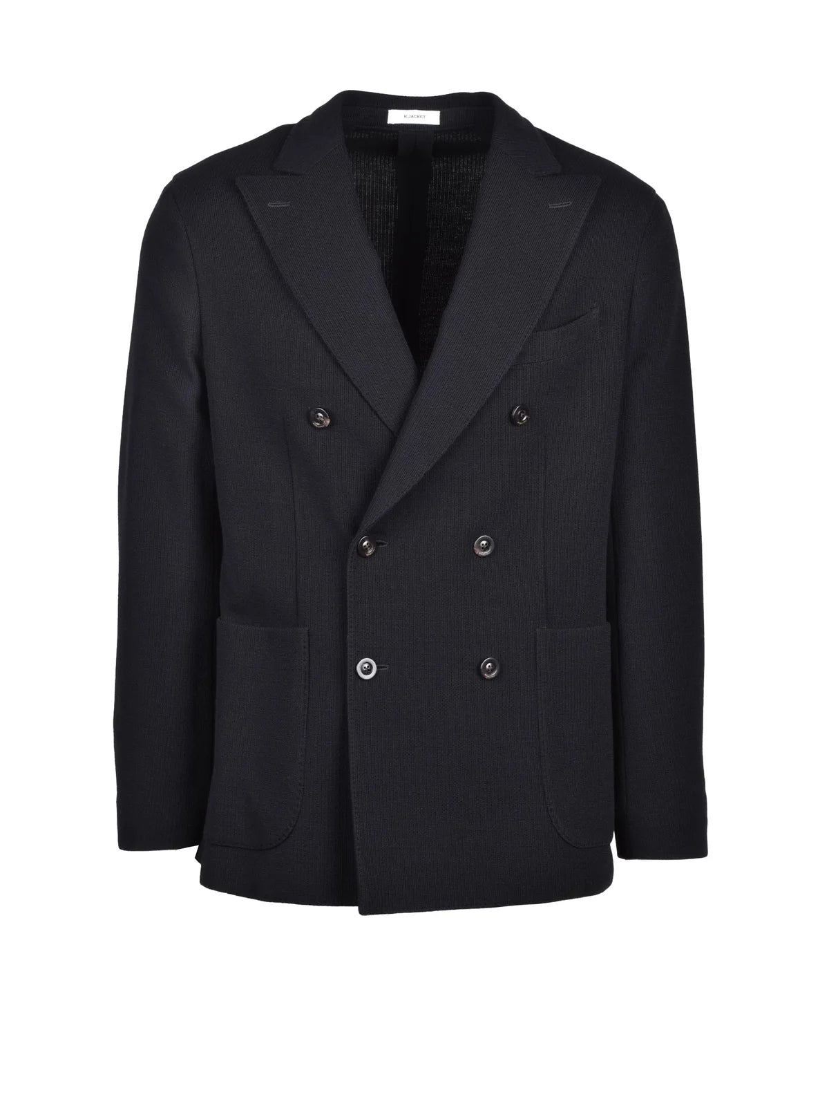 Boglioli Cotton Wool Knit Blazer - Black