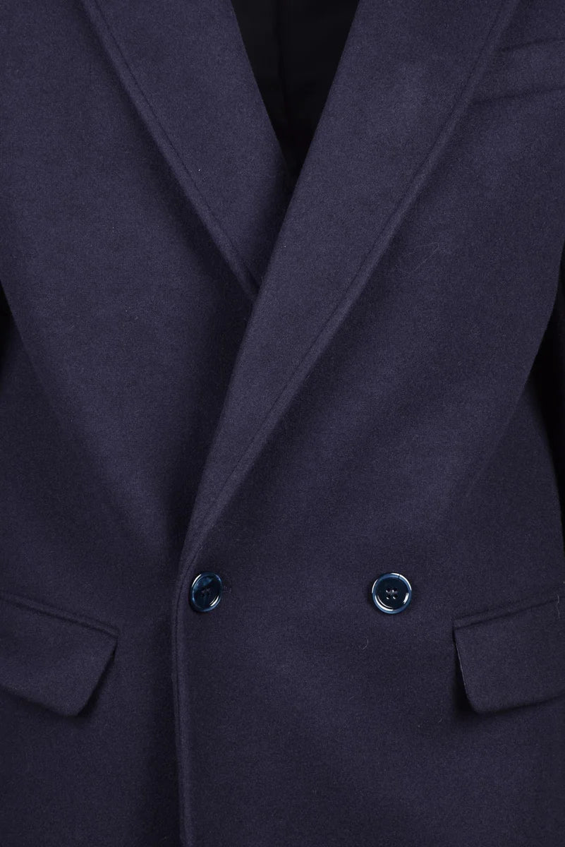 Daniele Alessandrini Cappotto Doppiopetto - Blu