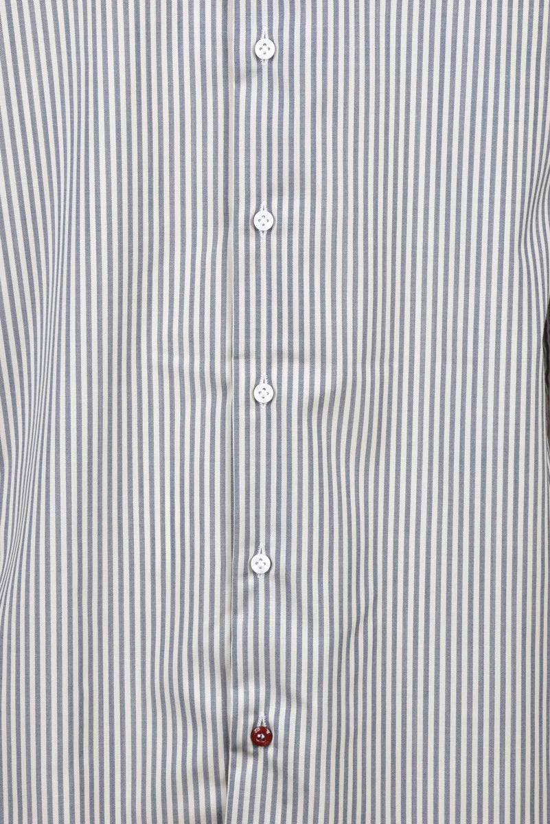 Carrel Wool Shirt - White/Grey