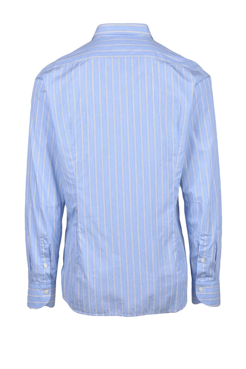 Tintoria Mattei 954 Cotton Shirt - White/Burgundy