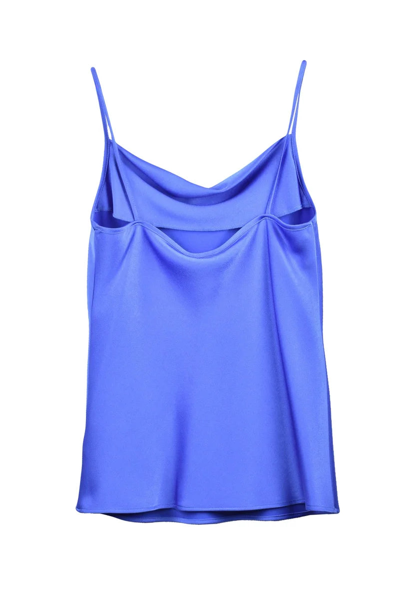 Marella Top in Triacetato - Blu Royal
