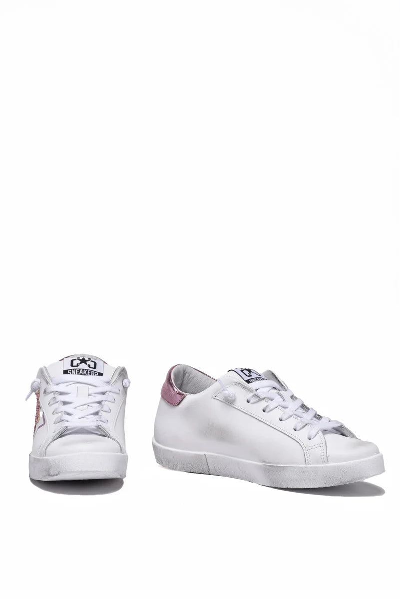 2star Sneakers Prime Star - Bianco/Rosa