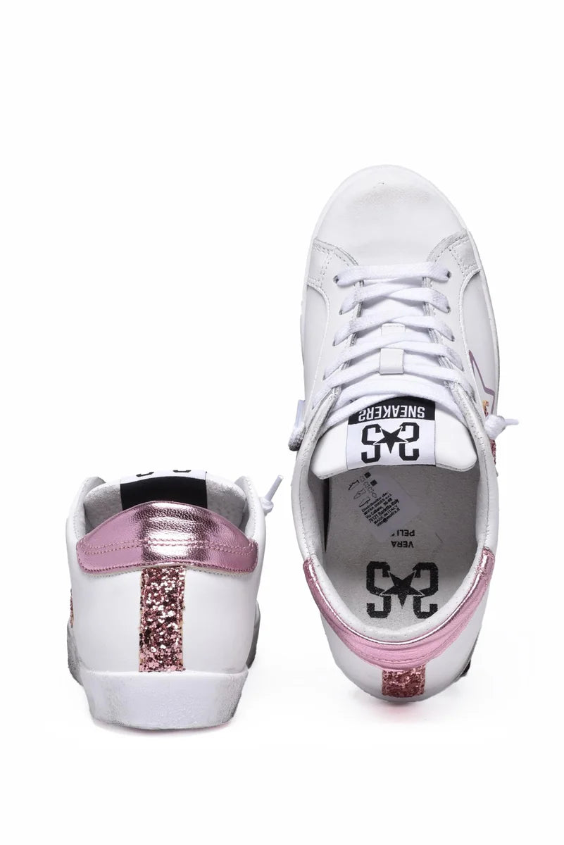 2star Sneakers Prime Star - Bianco/Rosa