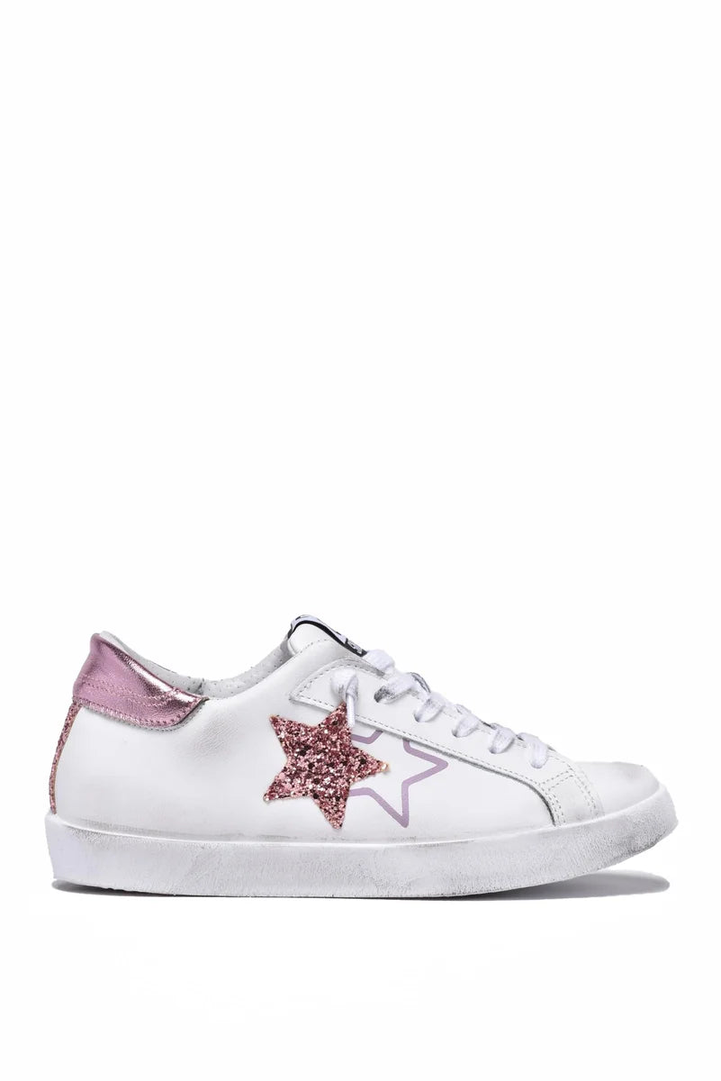 2star Sneakers Prime Star - Bianco/Rosa