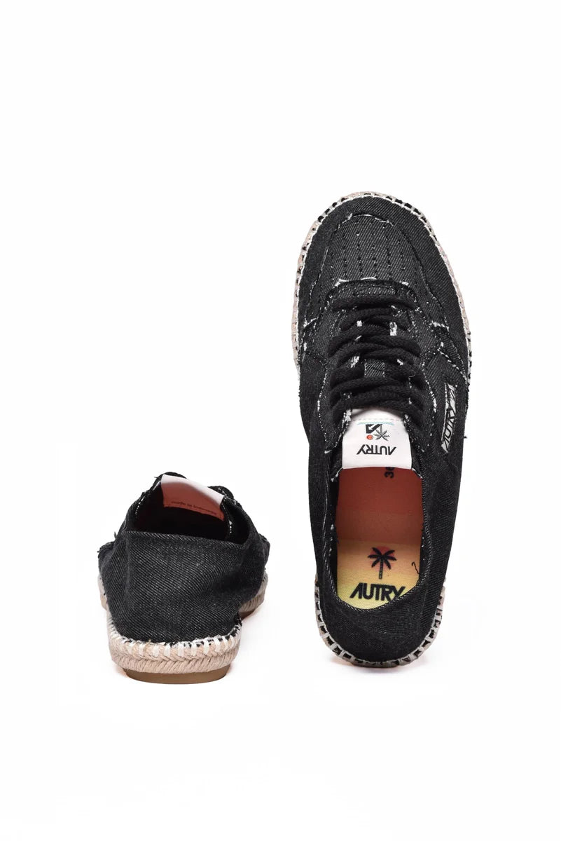 Autry Espadrille Wedge Sneakers - Black