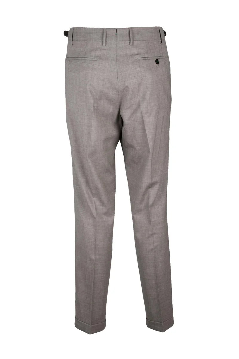 Berwich Virgin Wool/Elastane Trousers - Grey