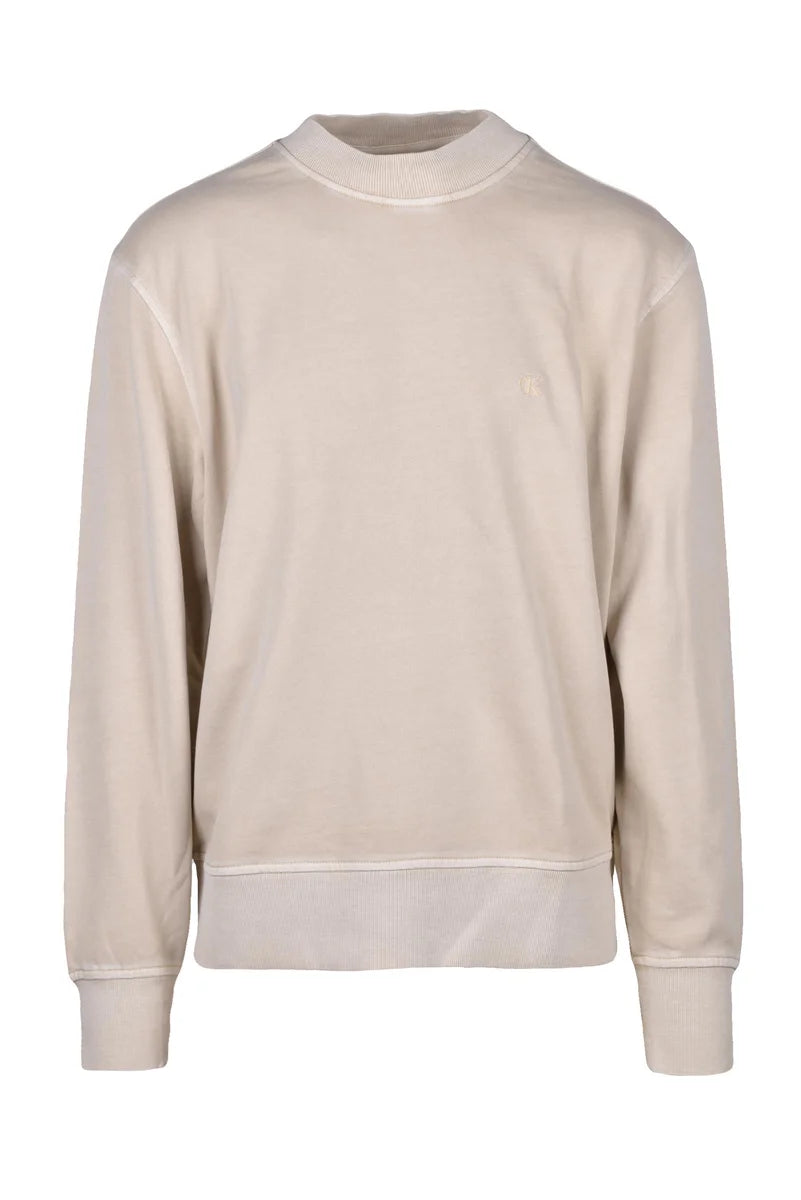 Calvin Klein Jeans Felpa Girocollo - Beige