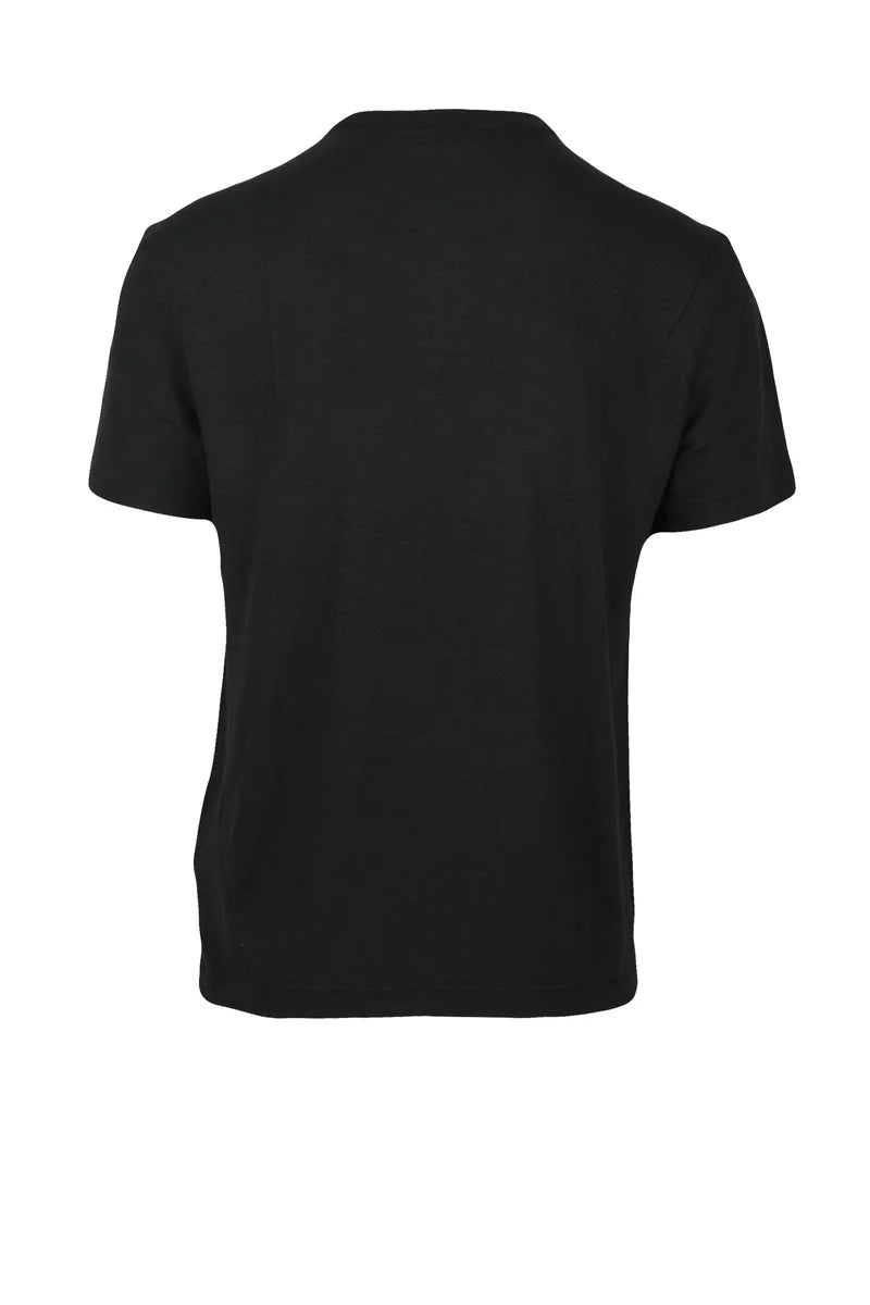 Calvin Klein T-shirt Lino e Cotone - Nero