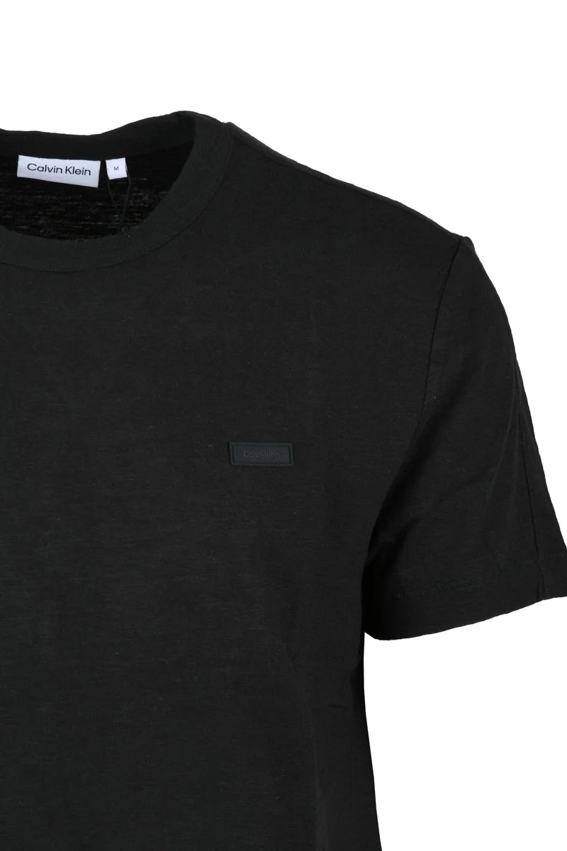 Calvin Klein T-shirt Lino e Cotone - Nero