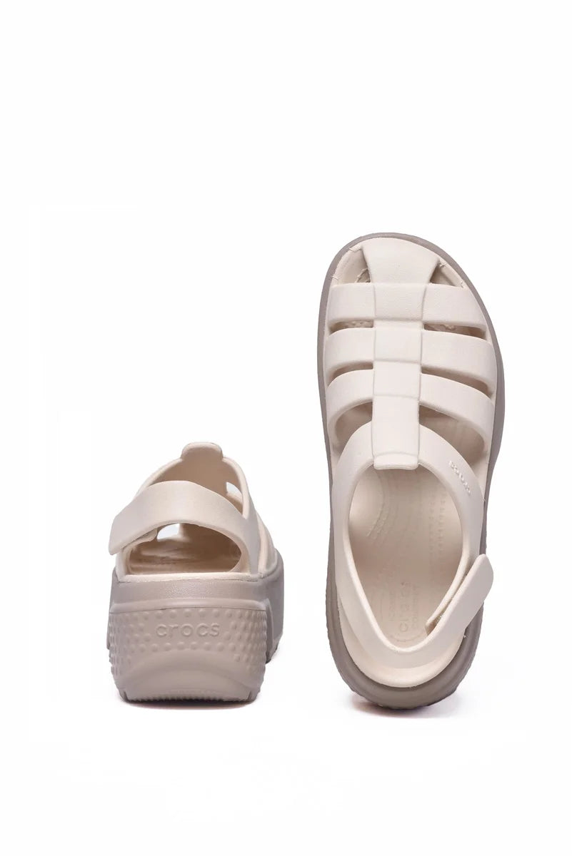 Crocs Ciabatte Gomma Fisherman Clog - Bianco