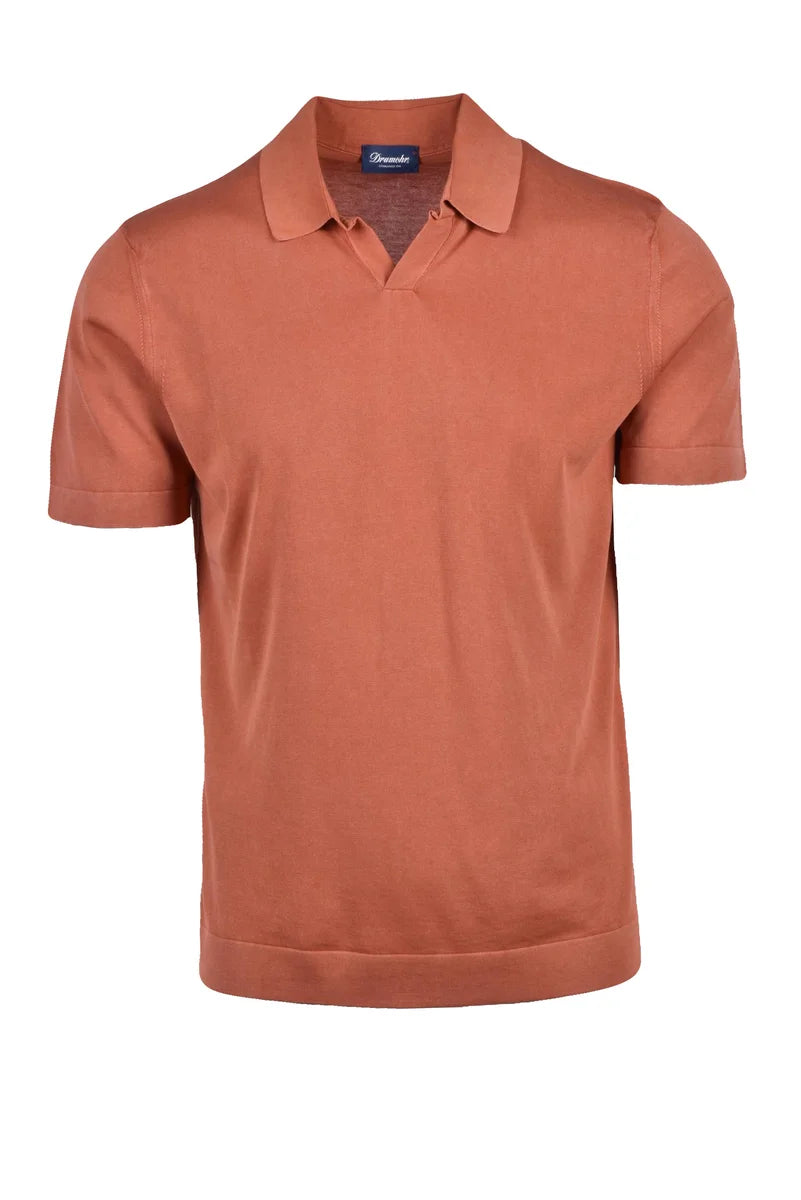 Drumohr Cotton Polo Shirt - Turquoise