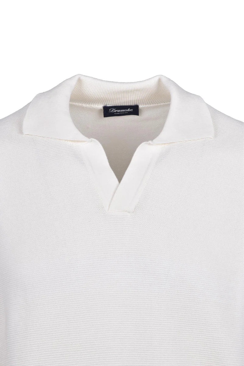 Drumohr Polo Maglia Cotone - Bianco