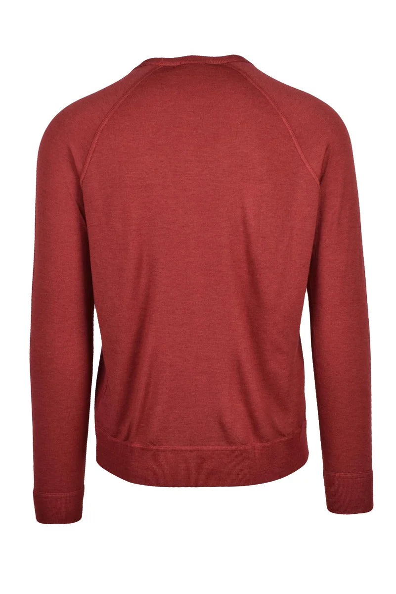 Drumohr Maglia Girocollo Lana Merino - Marrone