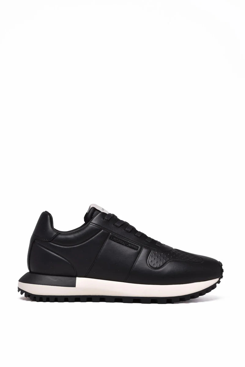 Emporio Armani Sneakers Pelle - Nero