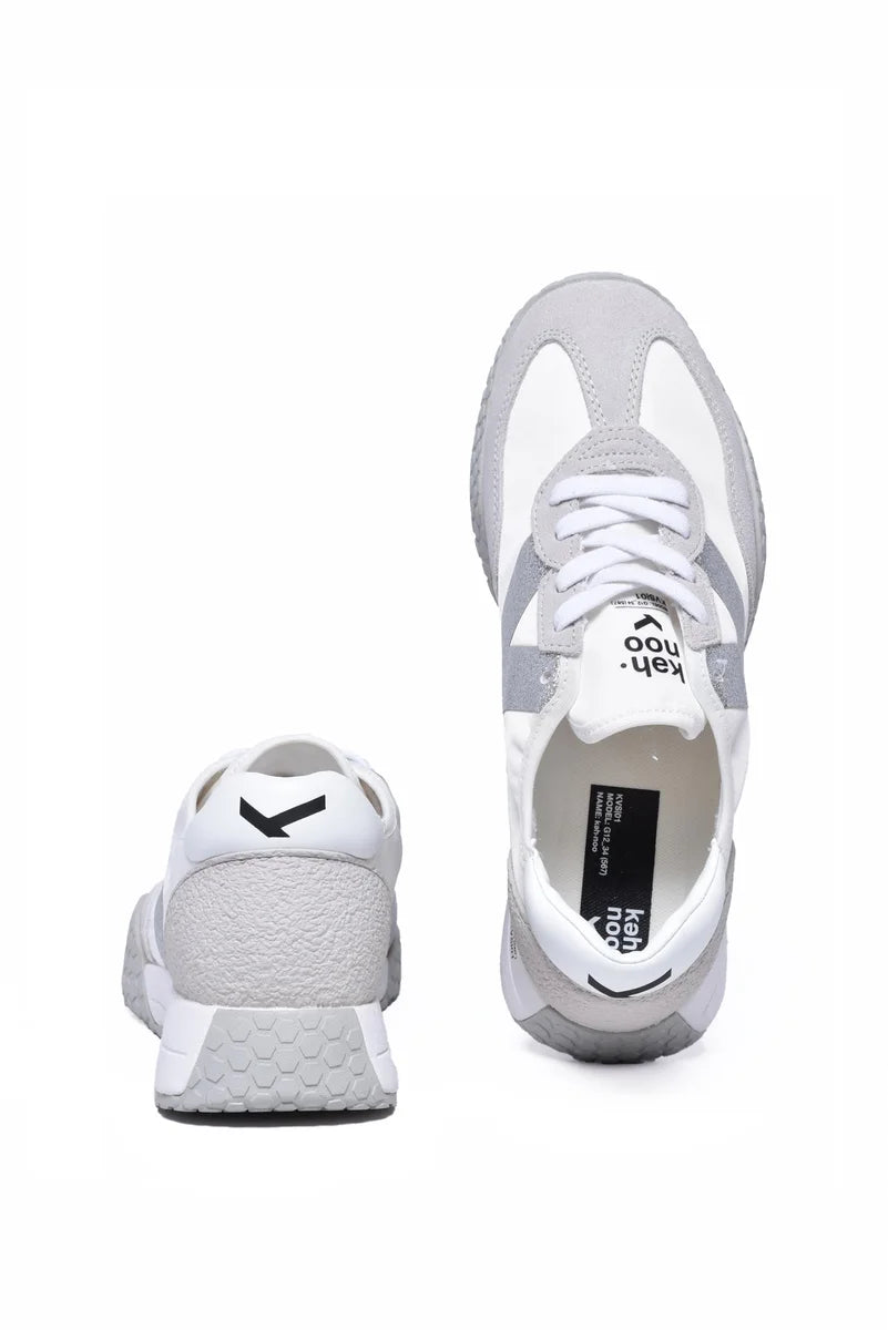 Keh-noo Sneakers Donna Bianco/Grigio